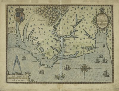 Nieuw ontdekt Virginia, 1590 door Theodore de Bry